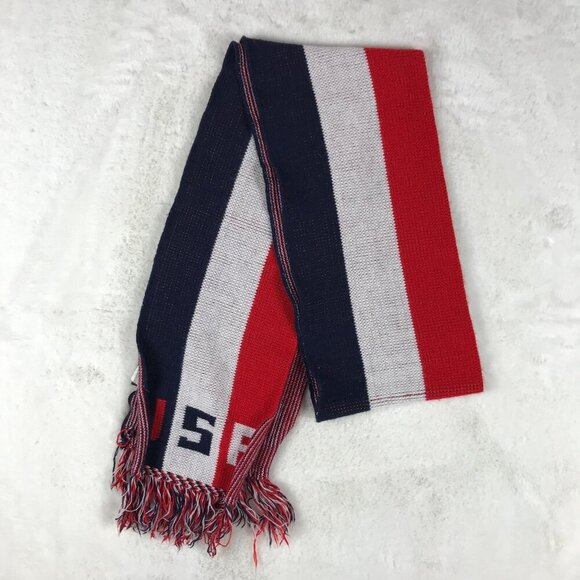 Vintage Knitmakers USA American Futbol Soccer Scarf - Picture 3 of 5